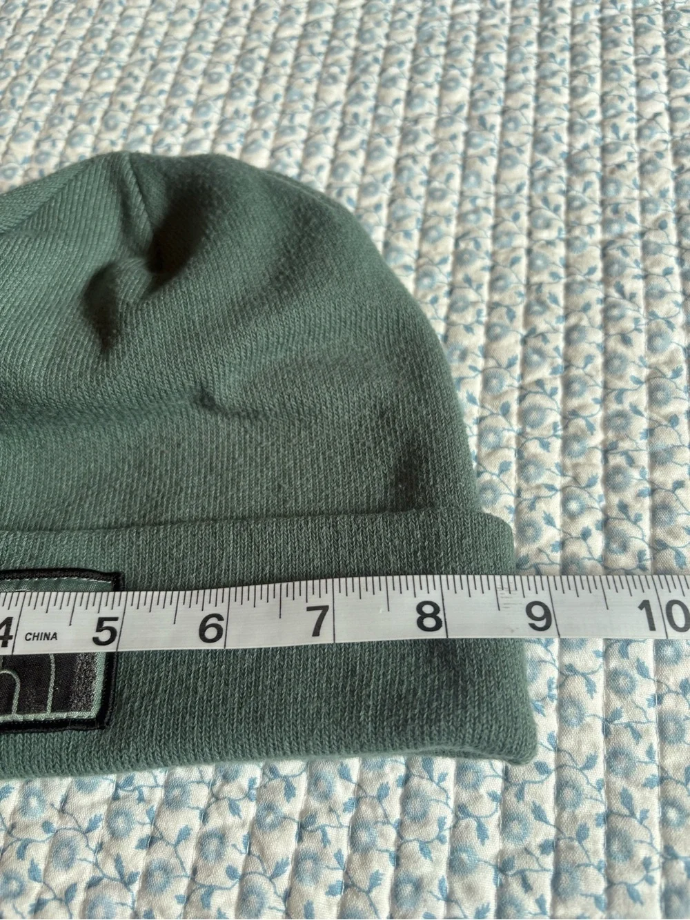 The North Face Knit Beanie in Muted Green